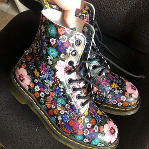 Like New Floral Dr.  Martens
